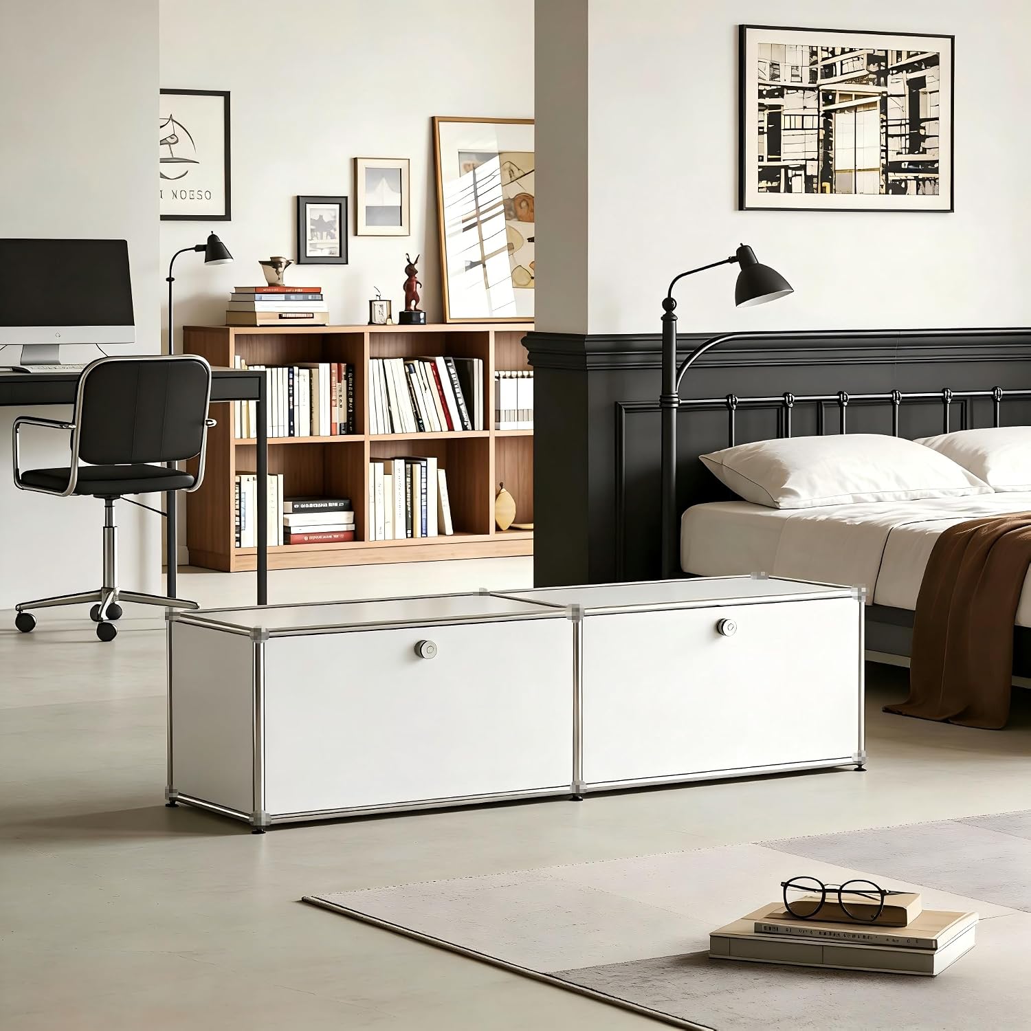 Credenza Office Storage - Armoire de rangement moderne, buffet en