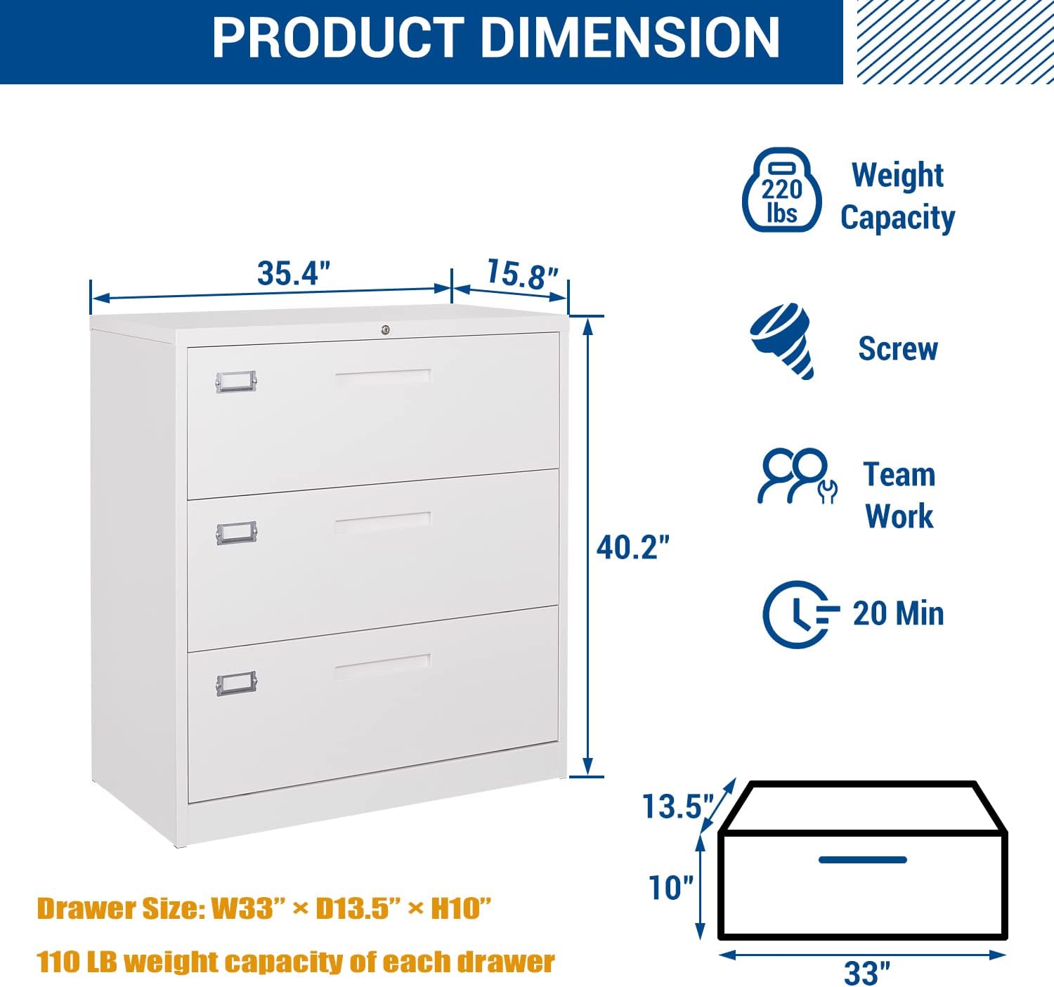 Armoire de classement latérale - Credenza Office Storage avis et prix