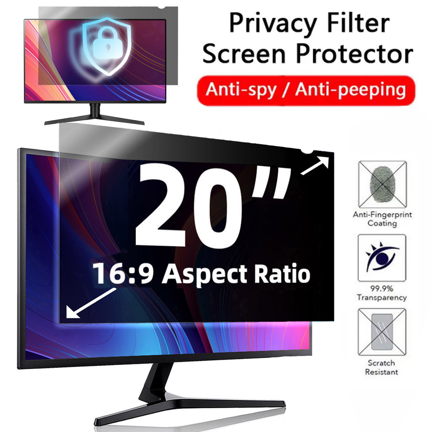 Filtre d'écran de confidential - Monitor Privacy Filter avis et prix